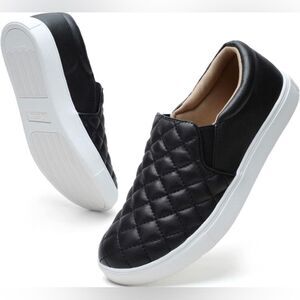 STQ Loafers for Women Memory Foam Slip On Sneakers Comfort Fall Shoes